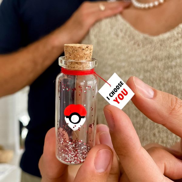 Cute Anniversary Present For Girlfriend or Boyfriend Unique Game Inspired Romantic Bottle Anniversary Love Wish Jar (No Box I Choose You) - Image 6