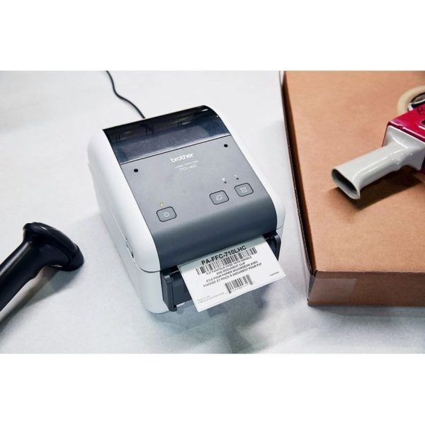 Brother TD4520DN Desktop Direct Thermal Printer - Monochrome - Label Print - Fast Ethernet - USB - Serial - Image 4