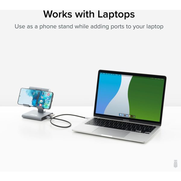 Plugable 8-in-1 USB C Docking Station for iPad with Stand, 100W Pass-through Charging USB-C Hub - Image 8