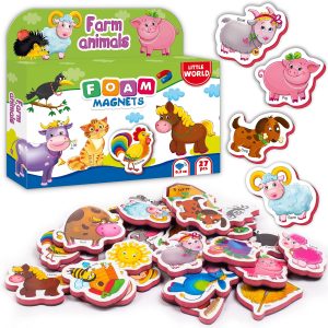27 Foam Fridge Magnets for Toddlers 1 3 Large Toddler Magnets – Fridge Magnets for Kids Refrigerator Magnets for Kids – Baby Magnets Animal Magnets for Kids on Fridge