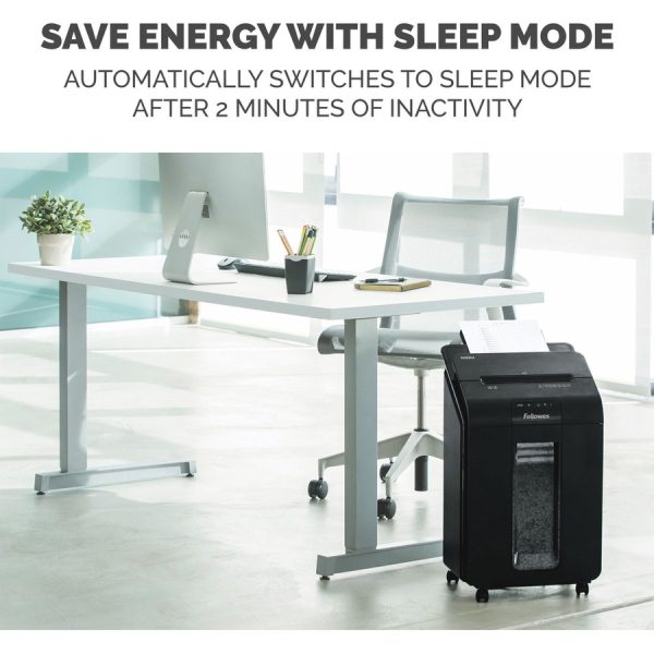 Fellowes® AutoMax™ 100M Micro-Cut Commercial Office Auto Feed 2-in-paper shredder with 100-Sheet Capacity - Image 2