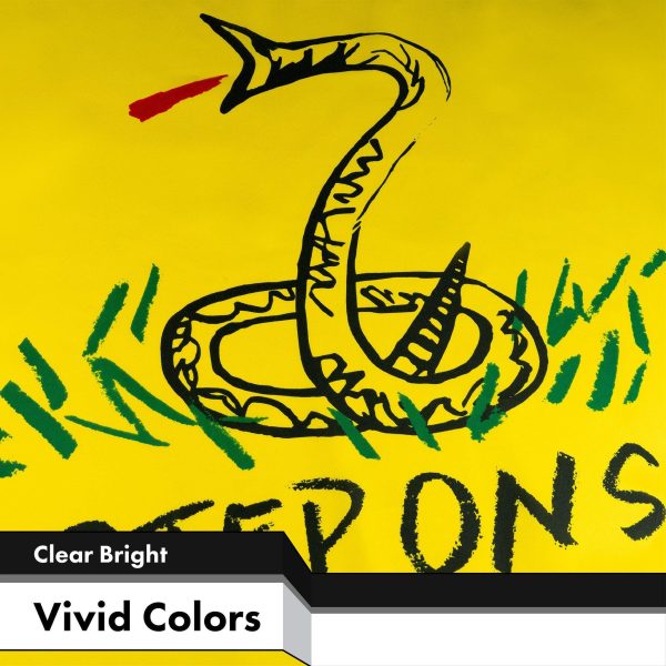 No Step On Snek Flag 3x5 Ft 2-Pack Printed 150D Polyester By G128 - Image 2
