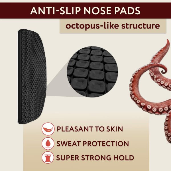 Eye Glasses Nose Grip Non Slip - 0.5 mm Ultra Thin Eyeglass Nose Pads Anti Slip - Silicone Nose Pads Glasses Anti-Slip - Sunglass Nose Bridge Pads Glasses - 6 Pairs - 0.5 mm x 7mm x 16mm - Image 3