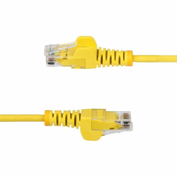 StarTech.com 10ft Yellow Slim CAT6 Ethernet Cable, Slim Snagless RJ45, UTP, LSZH, 28AWG Bare Copper, Slim Network Patch Cord, Fluke Tested - Image 3