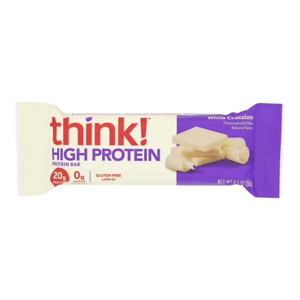 Think Products Thin Bar - White Chocolate - Case of 10 - 2.1 oz - Image 3