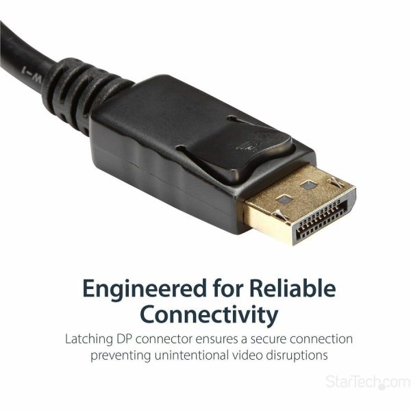 StarTech.com DisplayPort to HDMI Adapter, 1080p DP to HDMI Video Converter, DP to HDMI Monitor/TV Dongle, Passive, Latching DP Connector - Image 2