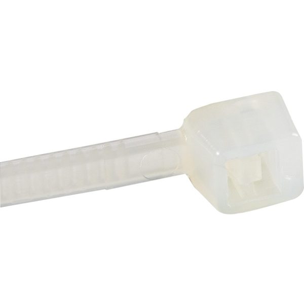 StarTech.com 4"(10cm) Cable Ties, 7/8"(22mm) Dia, 18lb(8kg) Tensile Strength, Nylon Self Locking Zip Ties, UL Listed, 1000 Pack, White - Image 3