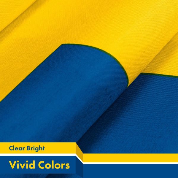 Sweden (Swedish) Flag 150D Printed Polyester 3x5 Ft - Image 2