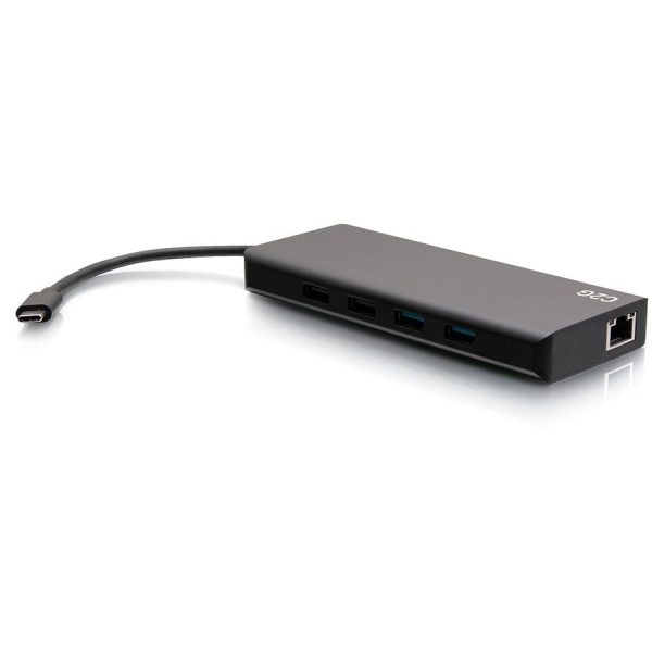 C2G USB C Docking Station - Dual Monitor Docking Station with 4K HDMI, USB, Ethernet, and AUX - Power Delivery up to 60W - Image 2