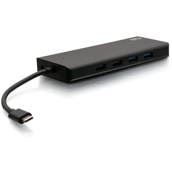 C2G USB C Docking Station - Dual Monitor Docking Station with 4K HDMI, USB, Ethernet, and AUX - Power Delivery up to 60W - Image 5