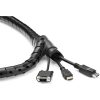 StarTech.com 2.5m / 8.2ft Cable Management Sleeve - Spiral - 25mm / 1" Diameter - W/ Cable Loading Tool - Expandable Coiled Cord Organizer - Image 4