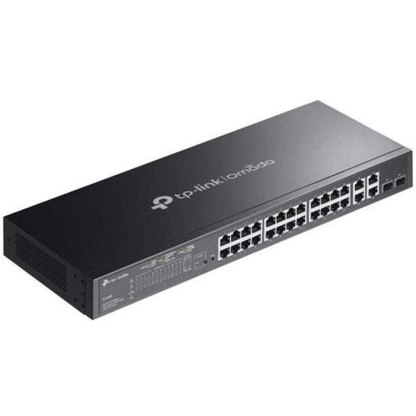 TP-Link Omada SL2428P - Omada 24-Port 10/100 Mbps + 4-Port Gigabit Smart Switch with 24-Port PoE+ - Image 4