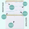 Weekly Undated Planner Notepad 8.5x12  –  52 Week Calendar & To Do List for Planning with Easy Tear off Sheets – Used for Goal Schedule & Habit Tracking (Floral) - Image 3