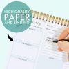 Weekly Undated Planner Notepad 8.5x12  –  52 Week Calendar & To Do List for Planning with Easy Tear off Sheets – Used for Goal Schedule & Habit Tracking (Floral) - Image 4