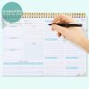 Weekly Undated Planner Notepad 8.5x12  –  52 Week Calendar & To Do List for Planning with Easy Tear off Sheets – Used for Goal Schedule & Habit Tracking (Floral) - Image 5