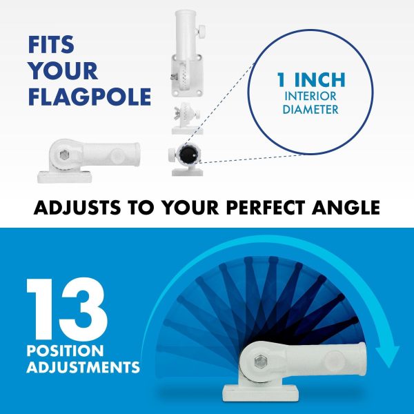 G128 Combo Pack: 6 Ft Tangle Free Aluminum Spinning Flagpole (Silver) & DeSantis Election 2024 Flag 3x5 Ft, LiteWeave Pro Series Printed 150D Polyester | Pole with Flag Included - Image 7