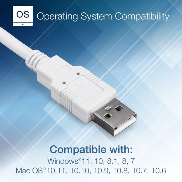 TRENDnet USB to Serial 9-Pin Converter Cable, Connect a RS-232 Serial Device to a USB 2.0 Port, Supports Windows & Mac, USB 1.1, USB 2.0, USB 3.0, 21 Inch Cable Length, Plug & Play, White, TU-S9 - Image 8