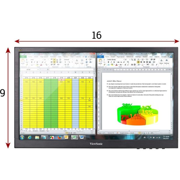 ViewSonic VA1903H 19-Inch WXGA 1366x768p 16:9 Widescreen Monitor with Enhanced View Comfort, Custom ViewModes and HDMI for Home and Office - Image 8