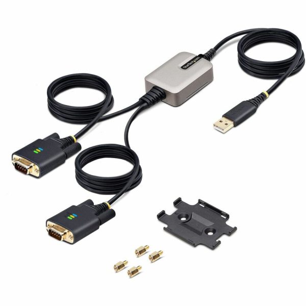 StarTech.com 13ft (4m) 2-Port USB to Serial Adapter Cable, COM Retention, FTDI, DB9 RS232, Changeable DB9 Screws/Nuts, Windows/macOS/Linux - Image 8