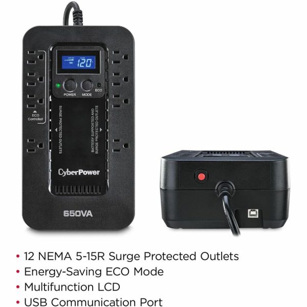 CyberPower EC650LCD Ecologic UPS Systems - Image 2