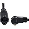StarTech.com 6ft (2m) Power Extension Cord, Right Angle NEMA 5-15P to NEMA 5-15R, 13A 125V, 16AWG, Black, Flat Outlet Extension Cable - Image 3