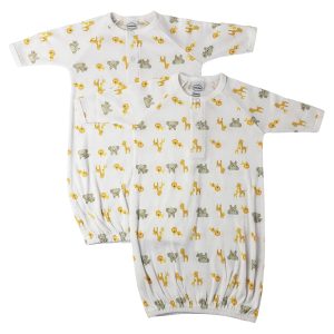Unisex Newborn Baby 2 Piece Gown Set Nc_0766