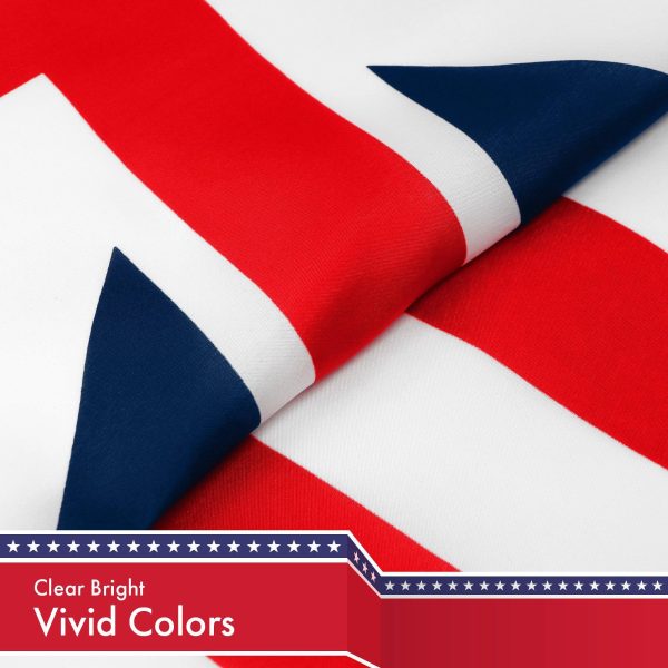G128 Grand Union Flag (First National American Flag) | 3x5 feet | Printed 150D Quality Polyester - Image 2
