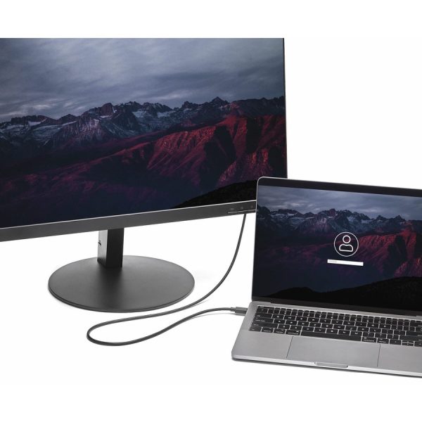 StarTech.com 6ft/1.8m USB C to DisplayPort 1.2 Cable 4K 60Hz - USB Type-C to DP Video Adapter Monitor Cable HBR2 - TB3 Compatible - Black - Image 4