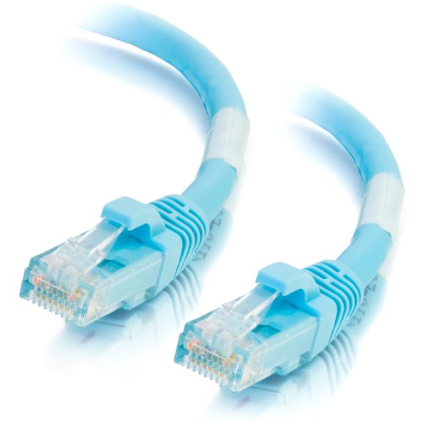 C2G 7ft Cat6a Snagless Unshielded (UTP) Network Patch Ethernet Cable-Aqua - Image 2