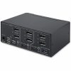 StarTech.com 2-Port Dual-Monitor DisplayPort 1.4 KVM Switch, 8K 60Hz / 4K 144Hz, 2x USB 10Gbps Ports, Hotkey Switching, TAA Compliant - Image 2