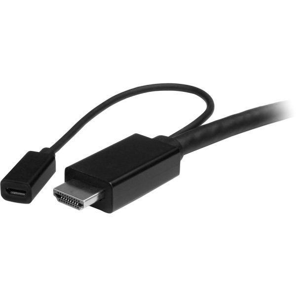 StarTech.com USB-C HDMI Cable Adapter - 6 ft / 2m - 4K - Thunderbolt Compatible - HDMI / USB C / Mini DisplayPort to HDMI Cable - Image 3