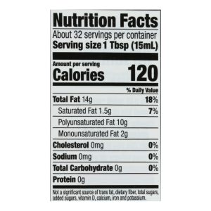 Spectrum Naturals Refined Walnut Oil - Case of 12 - 16 Fl oz.