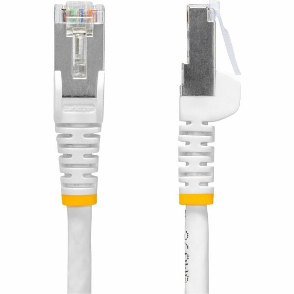 StarTech.com 50ft White CAT8 Ethernet Cable, Snagless RJ45, 25G/40G 2000MHz, 100W PoE, S/FTP, 26AWG Pure Bare Copper, LSZH Network Patch Cord - Image 2