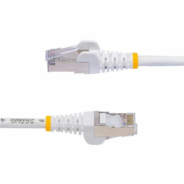 StarTech.com 50ft White CAT8 Ethernet Cable, Snagless RJ45, 25G/40G 2000MHz, 100W PoE, S/FTP, 26AWG Pure Bare Copper, LSZH Network Patch Cord - Image 3