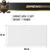 Shooting Pad 24  x 48    Synthetic Ice Mat 8 Sqft   Practice Shooting Stickhandling Passing Skills on Hockey Pad   Easy to Carry Shooting Mat   Shoot Like on Real Ice 2nd Generation - Image 2