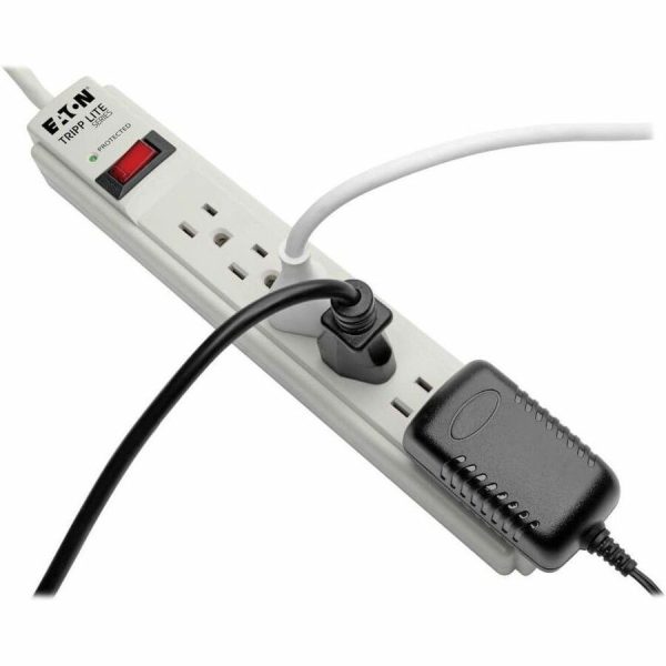 Eaton Tripp Lite Series Protect It! 6-Outlet Surge Protector, 4 ft. (1.22 m) Cord, 790 Joules, Diagnostic LED, Light Gray Housing - Image 4