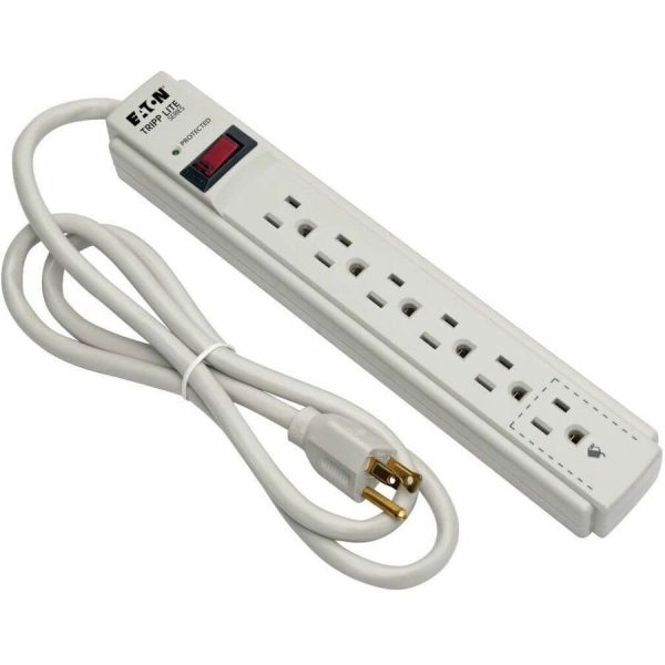 Eaton Tripp Lite Series Protect It! 6-Outlet Surge Protector, 4 ft. (1.22 m) Cord, 790 Joules, Diagnostic LED, Light Gray Housing - Image 7