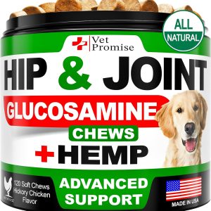 Hemp Hip and Joint Support Supplement for Dogs   Glucosamine for Dogs   Dog Joint Supplement   Hip and Joint Chews for Dogs with Chondroitin   MSM   Hemp Oil   Advanced Joint Care   Dog Pain Relief