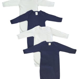 Newborn Baby Boy 4 Piece Gown Set Nc_0845