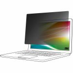 3M™ Bright Screen Privacy Filter for 14in Laptop, 16:10, BP140W1B