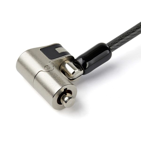 StarTech.com 6.5' (2m) 3-in-1 Universal Laptop Cable Lock - Keyed Security Lock for K-Slot, Nano & Wedge Slot Desktop/Laptop - Anti-Theft - Image 2