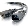 C2G 2ft 16 AWG 250 Volt Computer Power Extension Cord (IEC320C14 to IEC320C13)