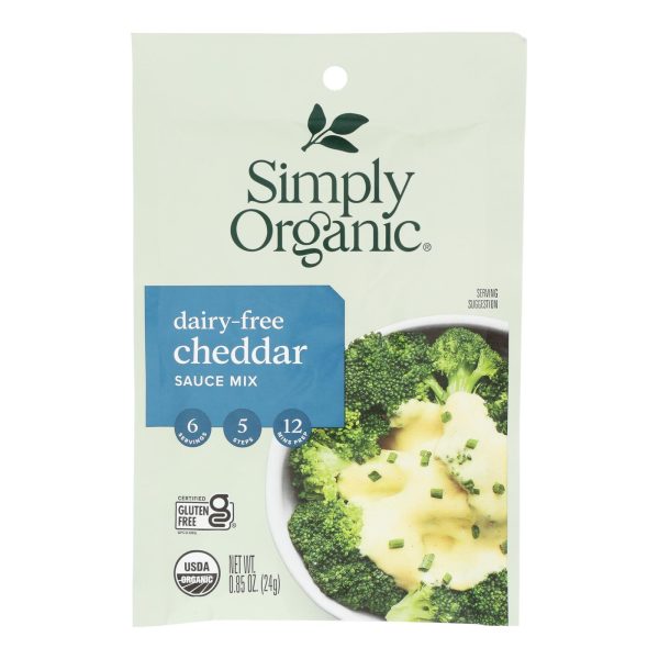 Simply Organic - Sauce Mix Cheddar Df - Case of 12-.85 OZ - Image 2