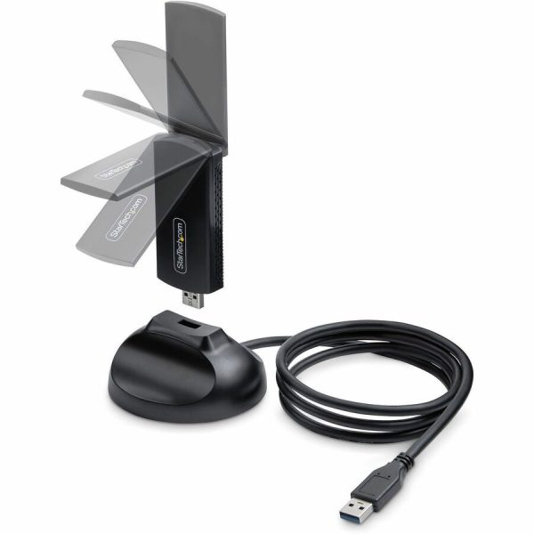 StarTech.com Wi-Fi 6E USB Adapter/Dongle, For Desktop/Laptop PC, Wireless NIC Up To 2402Mbps, WiFi 2.4/5/6GHz Network, 802.11ax - Image 2