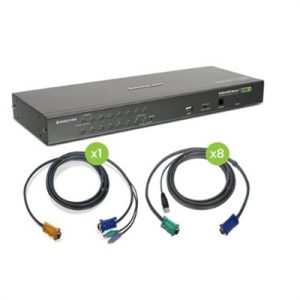 16 Port USB PS 2 Combo KVM