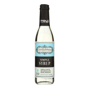 Powell and Mahoney Cocktail Mixer - Simple Syrup - Case of 6 - 12.68 oz