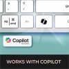 Adesso EasyTouch 730UW USB-C Multi OS Scissor Switch Keyboard With CoPilot AI Hotkey And USB-C, USB-A, 3.5mm Aux Ports - Image 4