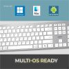 Adesso EasyTouch 730UW USB-C Multi OS Scissor Switch Keyboard With CoPilot AI Hotkey And USB-C, USB-A, 3.5mm Aux Ports - Image 5
