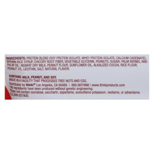 Think Products thinkThin Bar - Lean Protein Fiber - Chocolate Peanut - 1.41 oz - 1 Case