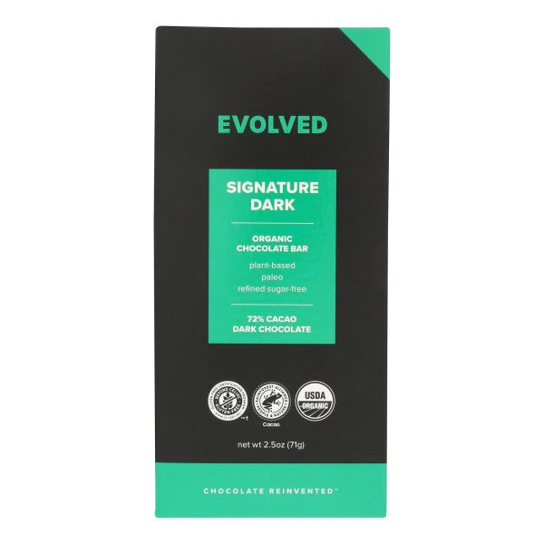 Eating Evolved Chocolate Bar - Signature Dark - Case of 8 - 2.5 oz. - Image 2